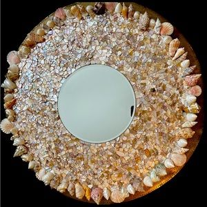 Shell mirror wall or serving tray/ table